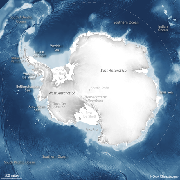 Antarctica map