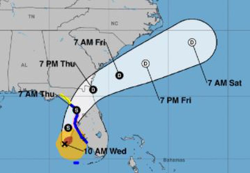 Hurricane Eta 2020 forecast: cone of uncertainty
